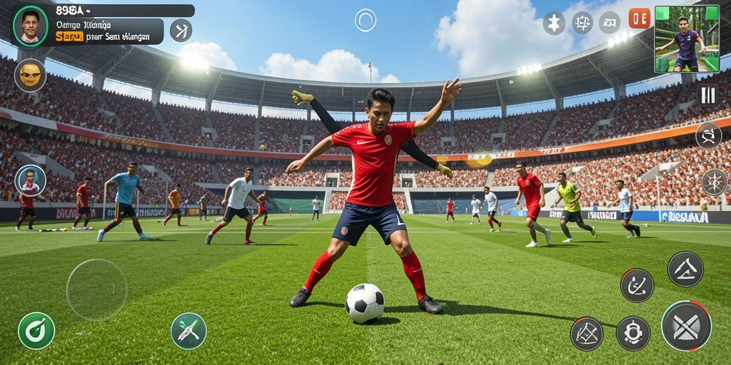 Tampilan utama 898A menampilkan gameplay yang seru dan dinamis.