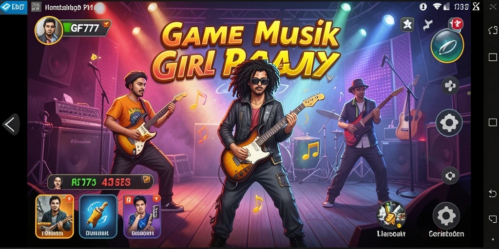 Tampilan gameplay menarik dengan variasi musik yang kaya.