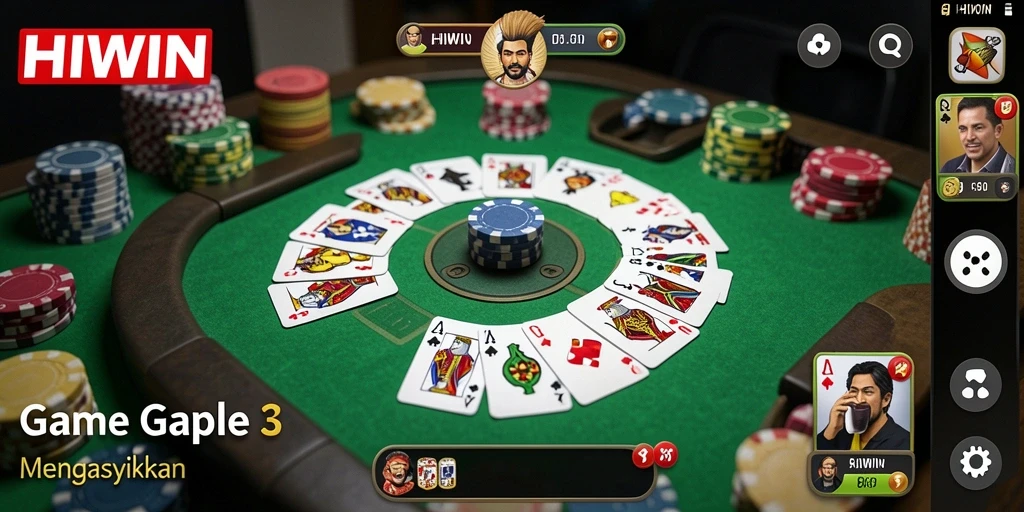 Tampilan gameplay seru HIWIN dengan pemain yang bersaing.