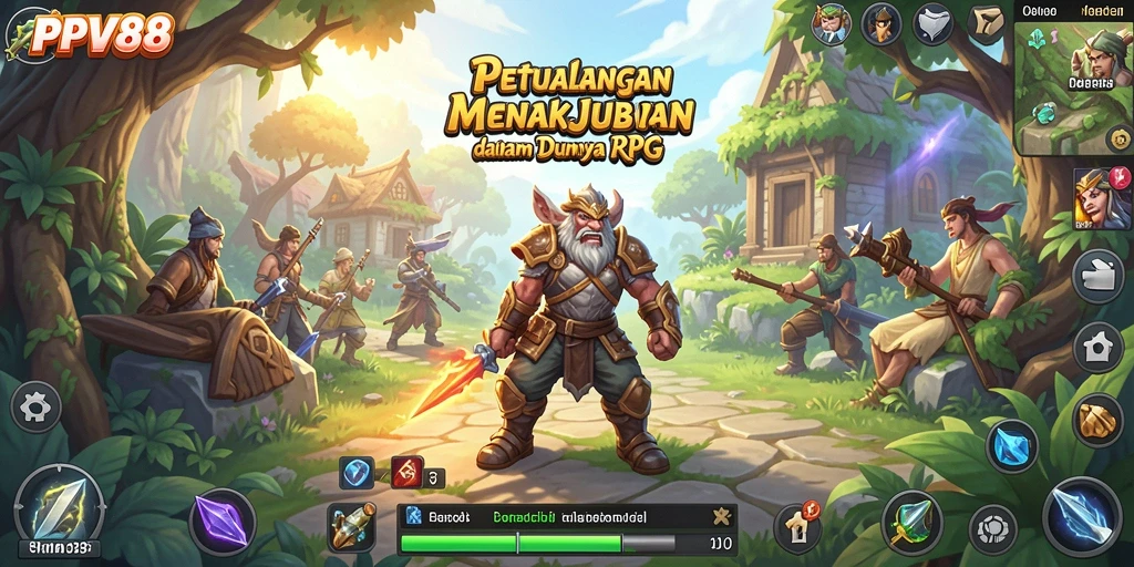 Tampilan gameplay RPG yang menegangkan dan penuh aksi di PPV88.