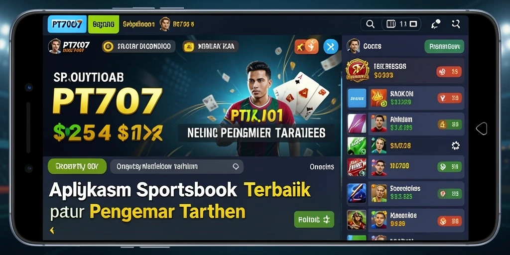 Tampilan screenshot PT707 yang menampilkan pengalaman taruhan olahraga.